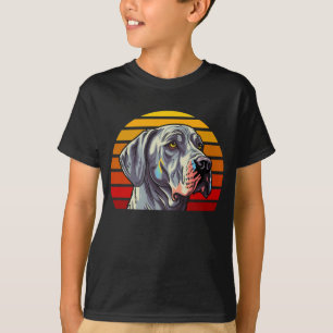 Vintage Style Retro Sunset Great Dane T-Shirt