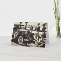 Vintage Style Road Trip Birthday Card