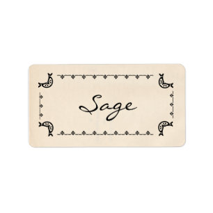 Vintage-Style Sage Labels