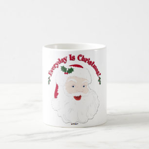 Vintage Style Santa Everyday Is Christmas! Coffee Mug