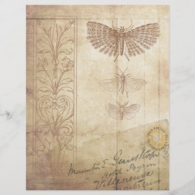 Vintage Style Scrapbook Ephemera (Front)