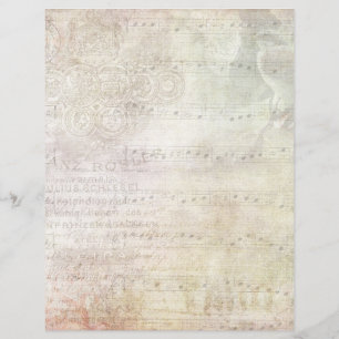 Vintage Style Sheet Music