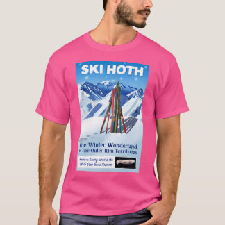 Vintage-Style Ski Hoth Travel Poster T-Shirt