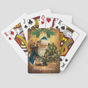 Vintage Style St Nicholas (Santa Claus) Christmas Playing Cards