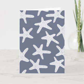 Vintage Style Starfish Holiday Card