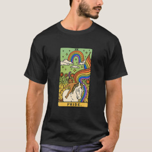 Vintage Style Tarot Card Tarot Reader Pride Tarot T-Shirt