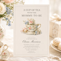 Vintage Style Tea Party Baby Shower