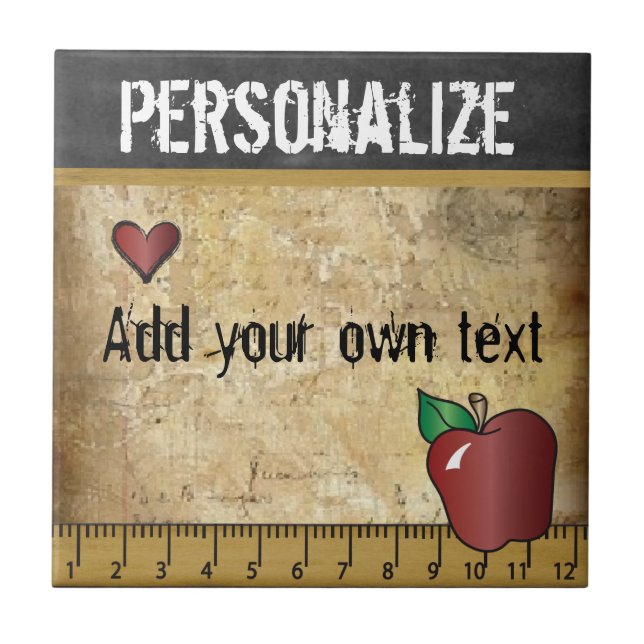 Vintage Style Teacher's Tile (Front)