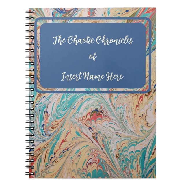 Vintage Style Themed Notebook with Customisation (Front)