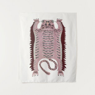 Vintage Style Tiger Tapestry