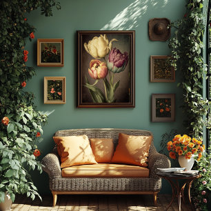 Vintage Style Tulip Print - Downloadable