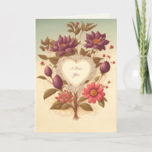 Vintage Style Valentine's Day Card