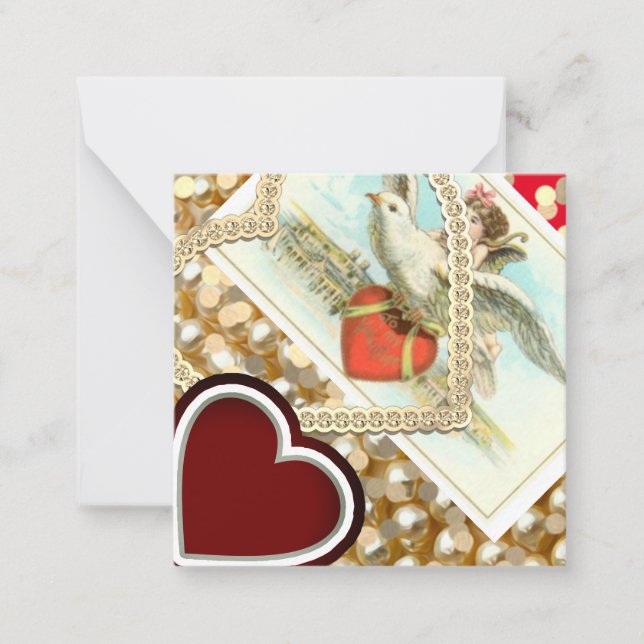 Vintage Style Valentine's Day Card (Front)