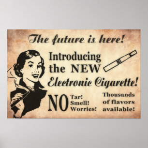 Vintage Style Vaping Poster