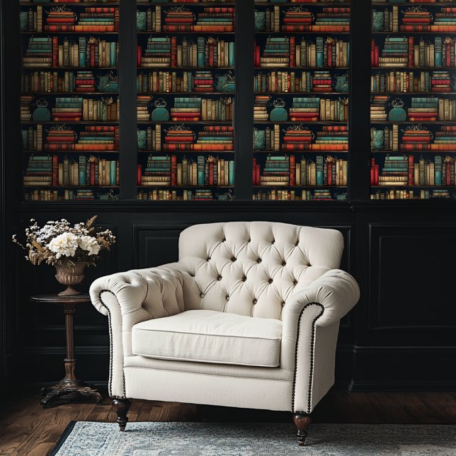 Vintage Style Vibrant Library Books Wallpaper  (Creator Uploaded)