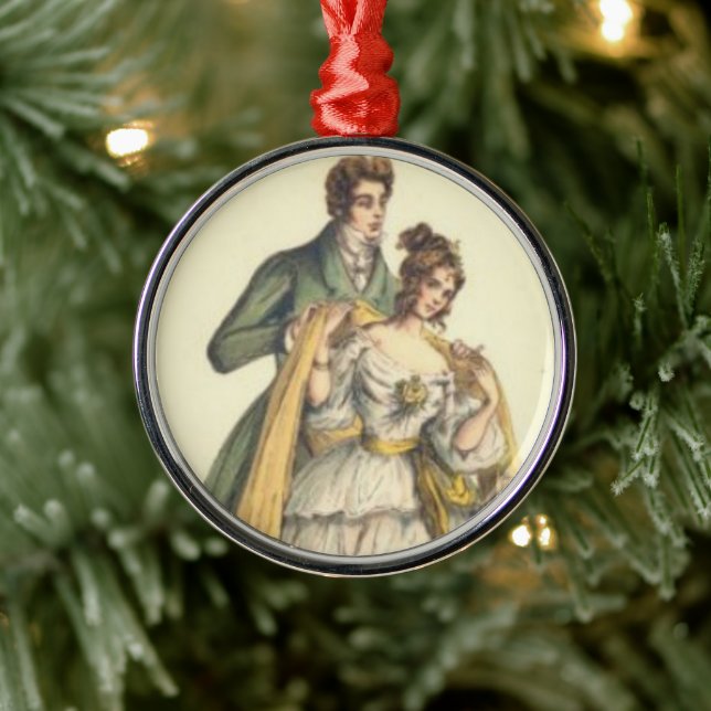 Vintage Style Victorian First Christmas Ornament (Tree)