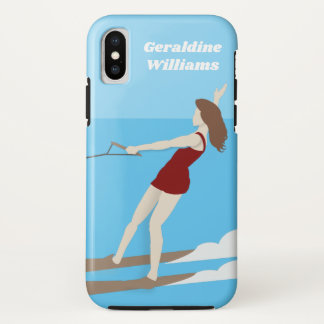 Vintage-style Waterski iPhone X Case