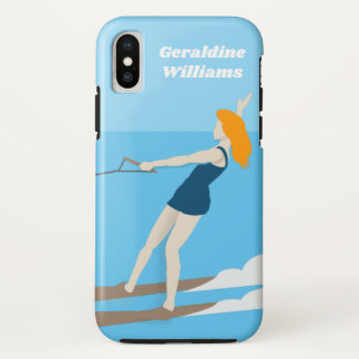 Vintage-style Waterski iPhone X Case