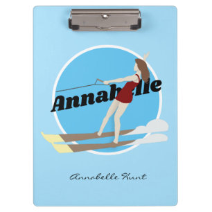 Vintage-style Waterski Clipboard