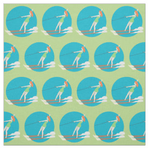Vintage-style Waterski Fabric