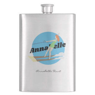 Vintage-style Waterski Hip Flask