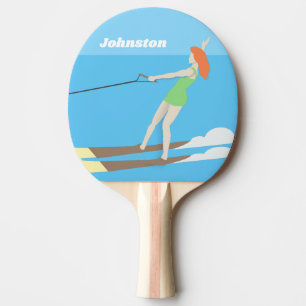 Vintage-style Waterski Ping Pong Paddle