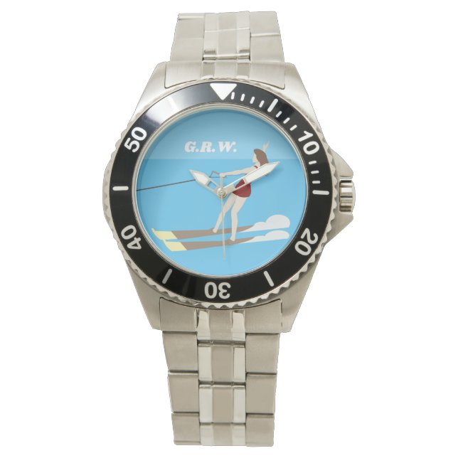 Vintage-style Waterski Watch (Front)