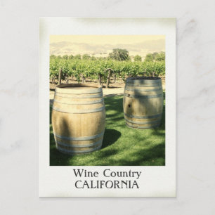 Vintage Style Wine Country Postcard! Postcard