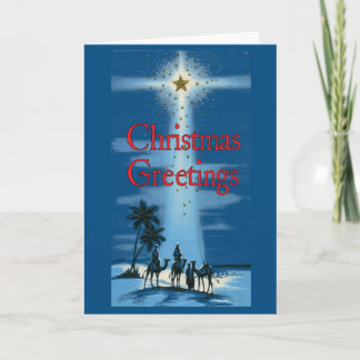 Vintage-Style Wise Men Christmas Card