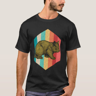 Vintage Style Wombat Animal Retro Wombat Christmas T-Shirt