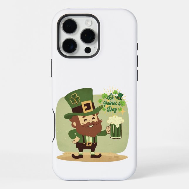Vintage styled Saint Patrick's day iPhone Case (Back)