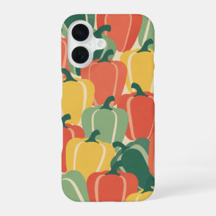 Vintage Stylised Bell Peppers iPhone 16 Case