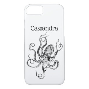 Vintage Stylised Octopus Drawing #1 Case-Mate iPhone Case