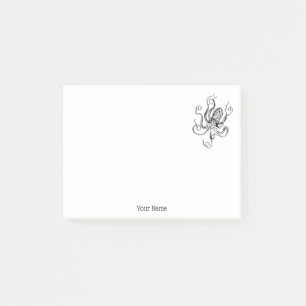 Vintage Stylised Octopus Drawing #1 Post-it Notes