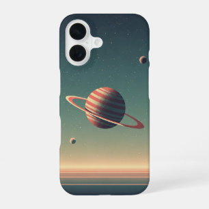 Vintage Stylised Planet iPhone 16 Case