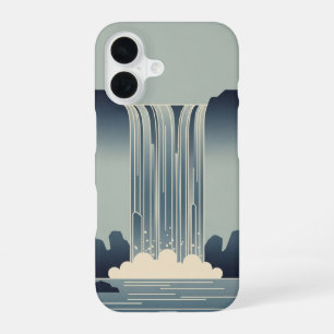 Vintage Stylised Waterfall iPhone 16 Case