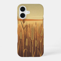 Vintage Stylised Wheat Field