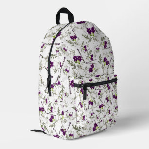 Vintage Stylish Elegant wildflower floral Printed Backpack