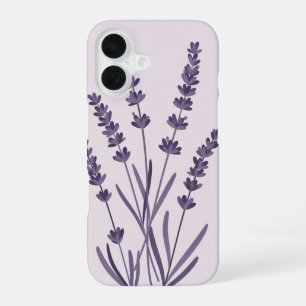 Vintage Stylized Lavender iPhone 16 Case