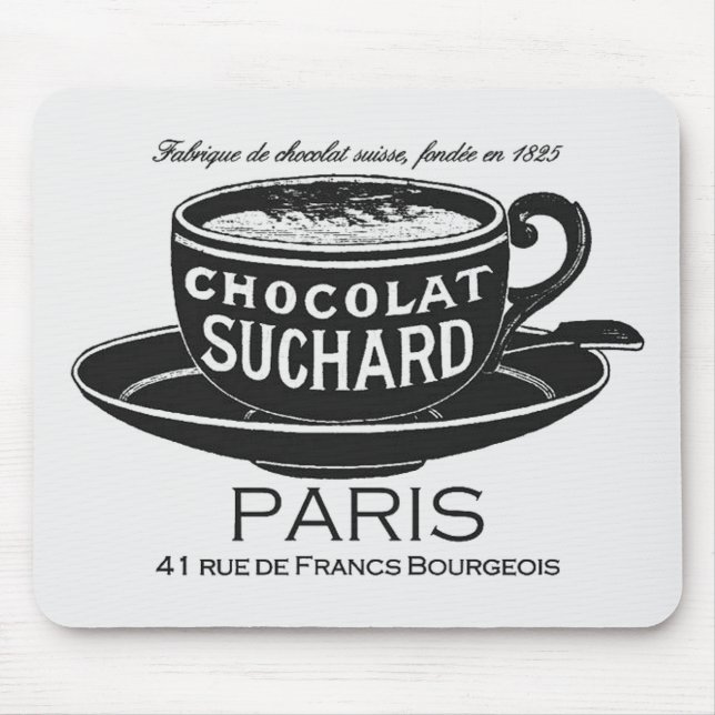 Vintage Suchard Chocolat Ad Mouse Mat (Front)