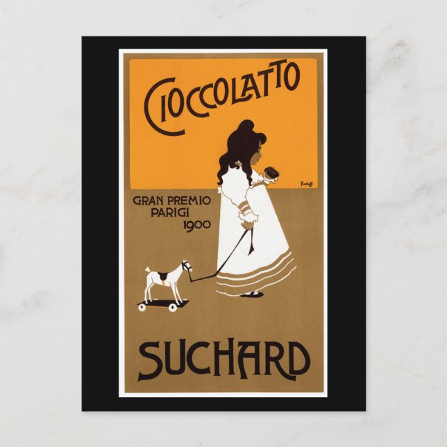 Vintage Suchard Cioccolatto Postcard (Front)