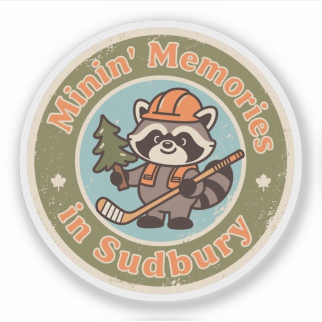 Vintage Sudbury Ontario Racoon (Front)