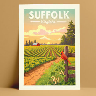 Vintage Suffolk Virginia Postcard