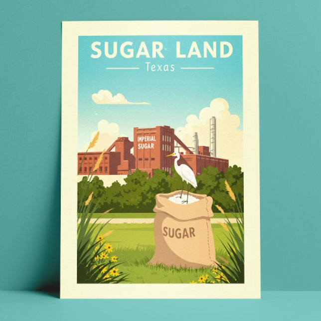 Vintage Sugar Land Texas Postcard (Creator Uploaded)
