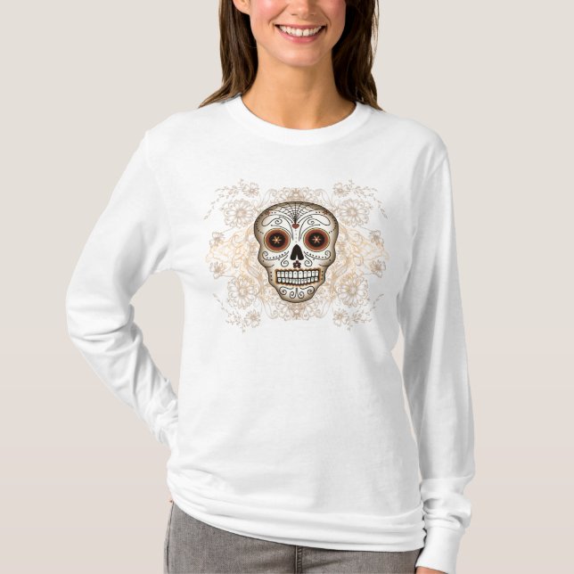 Vintage Sugar Skull Hoody (Front)