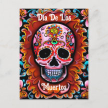 Vintage Sugar Skull Retro Day of the Dead