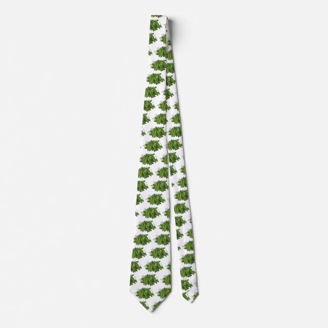 Vintage Sugar Snap Peas, Foods, Healthy Vegetables Tie (Front)