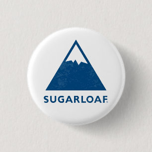 Vintage Sugarloaf maine Ski Resort new england 3 Cm Round Badge