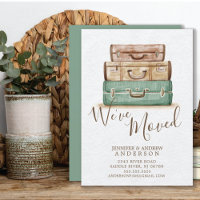 Vintage Suitcases | Moving Announcement