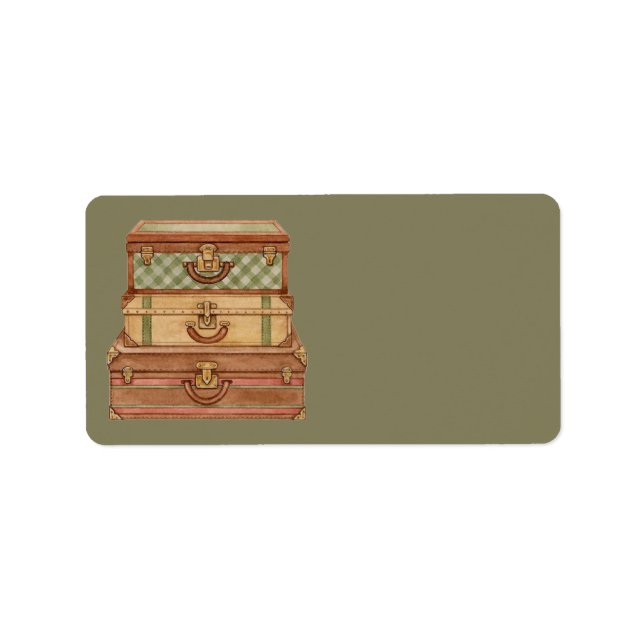 Vintage Suitcases Shabby Chic Label (Front)
